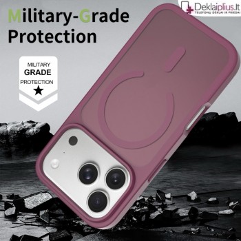 „Skin Feel“ TPU hibridinis su MagSafe dėklas - bordo (Apple Iphone 17 Pro Max/18 Pro Max)